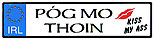 Kiss My Ass Pog Mo Th�in Irish
(Decal Sticker)