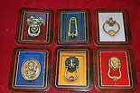 Irish Door Knockers Set of 6 Coasters
(Corked Wood)