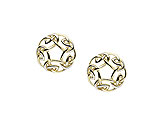 10K Y/W Gold Celtic Design Stud Earrings
(Hand Crafted in Ireland)
