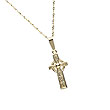 10K Gold Mini Duleek Cross Pendant on 18" Chain
(Irish Handcrafts)