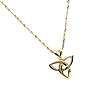 10K Gold Trinity Knot Design Pendant
(18" inch Gold Chain Handcrafted in Ireland)