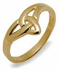 Ladies Pure Gold 10K Trinity Knot Ring
