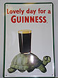 Guinness Metal Advertising Sign Tortoise 