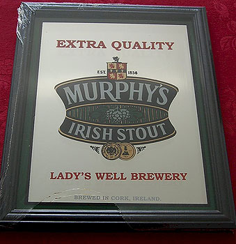 Murphys Irish Stout Beer Pub Mirror Sign Murphys Irish Stout Beer Pub Mirror Sign
(8.75" x 6.75")