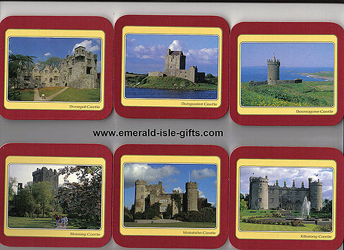 Irish Castles Set Of 6 Quality Coasters Irish Castles Set Of 6 Quality Coasters