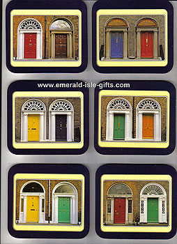 Georgian Doors Of Dublin Set Of 6 Quality Coasters Georgian Doors Of Dublin Set Of 6 Quality Coasters