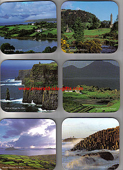 Irish Landscapes Set Of 6 Hardwood Quality Coasters Irish Landscapes Set Of 6 Hardwood Quality Coasters