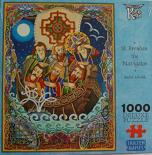 1000 Piece Irish Jigsaw Puzzle St Brendan 1000 Piece Irish Jigsaw Puzzle St Brendan
(The Navigator)