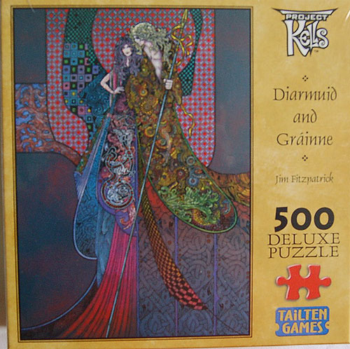 Diarmuid and Gráinne 500 Piece Jigsaw Puzzle Diarmuid and Gráinne 500 Piece Jigsaw Puzzle
(by Jim Fitzpatrick)