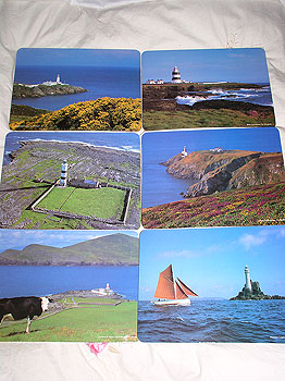 Irish Lighthouses Set Of 6 Quality Table Placemats Irish Lighthouses Set Of 6 Quality Table Placemats