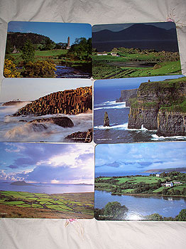 Irish Landscapes Set Of 6 Hardwood Quality Placemats Irish Landscapes Set Of 6 Hardwood Quality Placemats