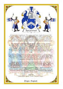Vellum A4 Parchment - BLACKWELL to BONNAR Coat of Arms Vellum A4 Parchment - BLACKWELL to BONNAR Coat of Arms
(and Family History)