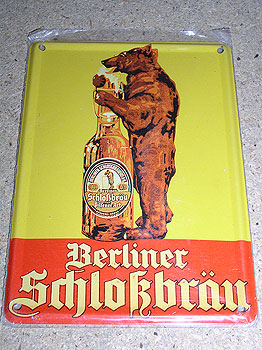 Berliner Schlokbrau Berliner Schlokbrau
(Vintage Metal Advert Miniature Sign)