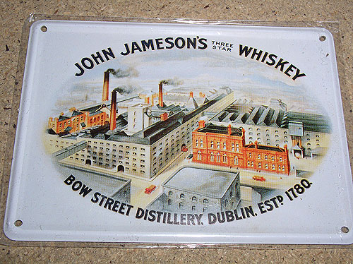 John Jameson Irish Whiskey John Jameson Irish Whiskey
(Metal Advert Mini Sign)