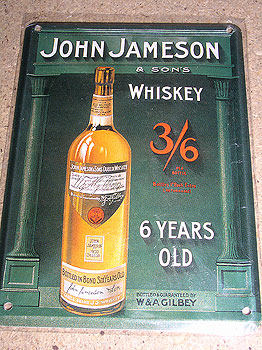 John Jameson Irish Whiskey John Jameson Irish Whiskey
(Metal Advert Mini Sign)