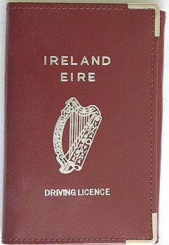 Red Irish Driving Licence Wallet