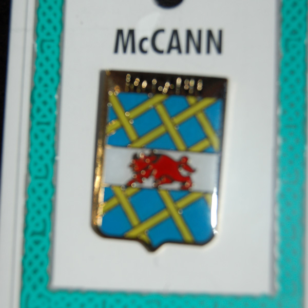 Coat Of Arms Heraldic Lapel Pins - Mccann Pin Lapel Clip Badge - Coat Of  Arms
