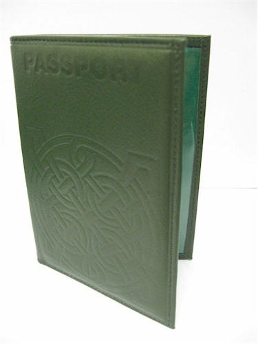 Dailey Irish Coat of Arms Leather Passport Wallet