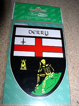 Derry County Car Sticker Derry County Car Sticker
(Oak Leaf County)