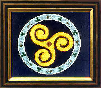 Celtic Triskele Symbol Cross Stitch Celtic Triskele Symbol Cross Stitch
(Pattern or Kit)