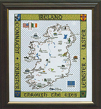Historical Map Of Ireland Cross Stitch Historical Map Of Ireland Cross Stitch
(Pattern or Kit)