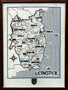 Leinster Cross Stitch Pattern / Kit Leinster Cross Stitch Pattern / Kit
(Old Irish Map)