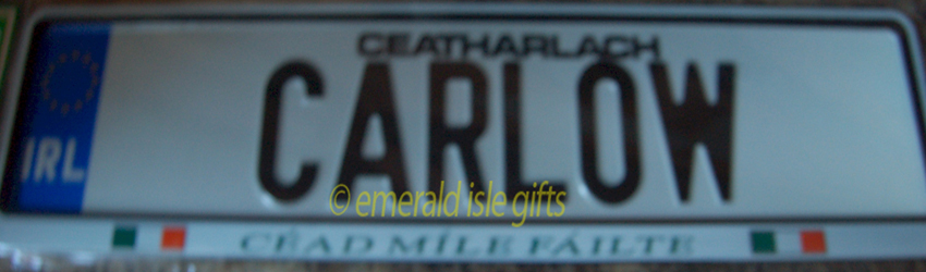 I Love CARLOW Irish Driving Plate I Love CARLOW Irish Driving Plate
(Crafted in Ireland)