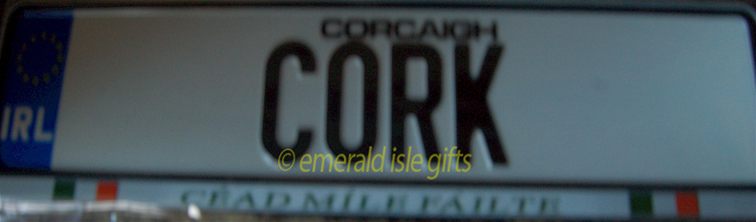 I Love CORK Irish Driving Plate