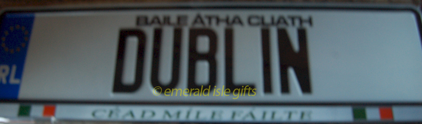 I Love DUBLIN Irish Driving Plate I Love DUBLIN Irish Driving Plate
(Crafted in Ireland)