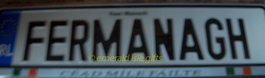 I Love FERMANAGH Irish Driving Plate I Love FERMANAGH Irish Driving Plate
(Crafted in Ireland)