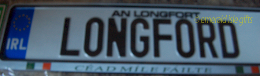 I Love LONGFORD Irish Driving Plate I Love LONGFORD Irish Driving Plate
(Crafted in Ireland)