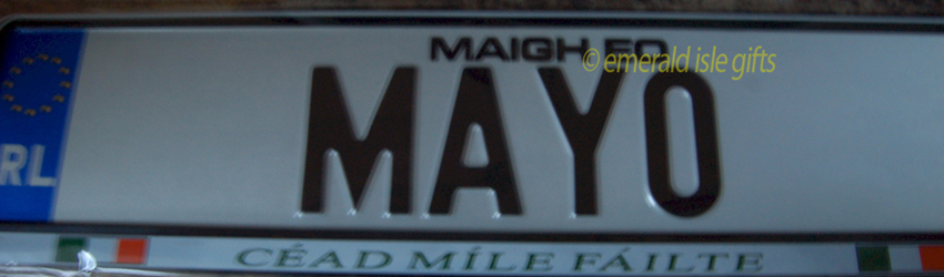 I Love MAYO Irish Driving Plate