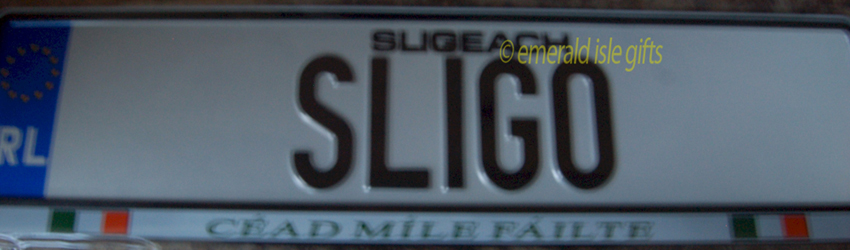 I Love SLIGO Irish Driving Plate I Love SLIGO Irish Driving Plate
(Crafted in Ireland)