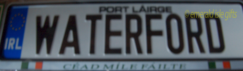 I Love WATERFORD Irish Driving Plate