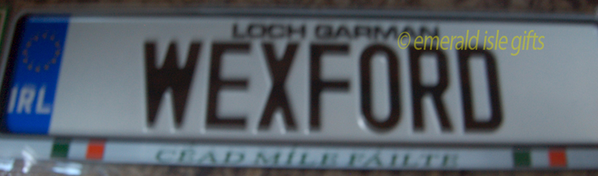 I Love WEXFORD Irish Driving Plate