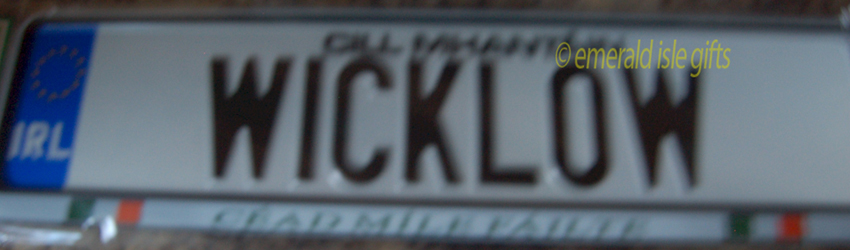 I Love WICKLOW Irish Driving Plate I Love WICKLOW Irish Driving Plate
(Crafted in Ireland)