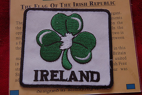 Irish Shamrock Map Embroidered Badge Patch Irish Shamrock Map Embroidered Badge Patch
(Iron or Sew On)