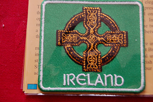 Irish Celtic Cross Embroidered Badge Patch Irish Celtic Cross Embroidered Badge Patch
(Iron or Sew On)