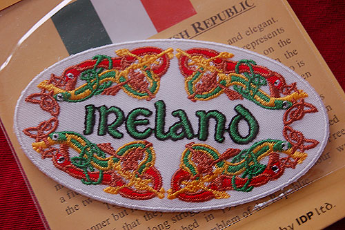 Irish Celtic Embroidered Badge Patch Irish Celtic Embroidered Badge Patch
(Iron or Sew On)