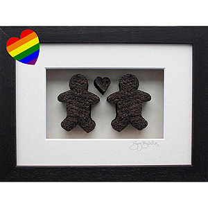 Gay Couple & Heart - Guys - Turf Craft Gay Couple & Heart - Guys - Turf Craft
(Great wedding gift for gay couple)