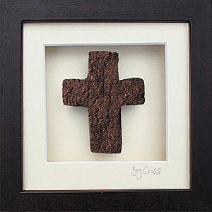 Bog Cross made from 10,000 year old turf Bog Cross made from 10,000 year old turf
(Great gift from Ireland)