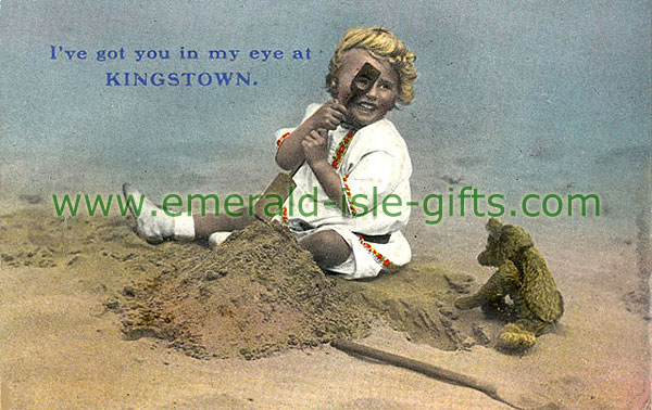 Dublin - Kingstown - Girl on Beach