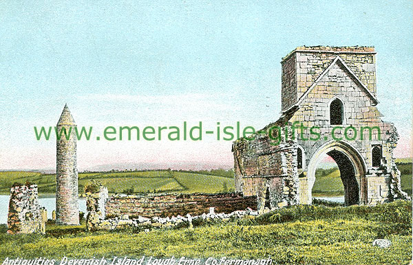 Fermanagh - Devinish Island - Antiquities Devenish Island Lough Erne
