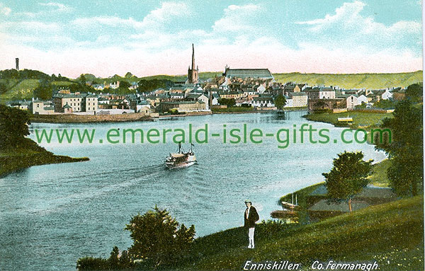 Fermanagh - Enniskillen - Town and River view