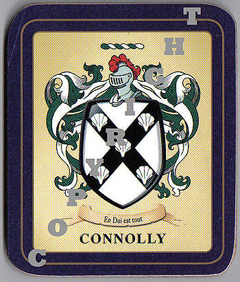 Connolly Family Irish Heraldic Coasters