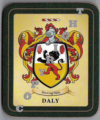 Daly Family Irish Heraldic Coasters
