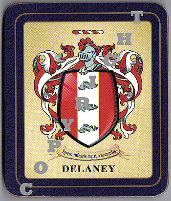 Delaney Family Irish Heraldic Coasters