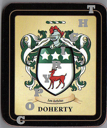 Doherty Family Irish Heraldic Coasters