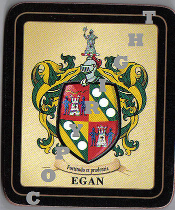 Egan Family Irish Heraldic Coasters