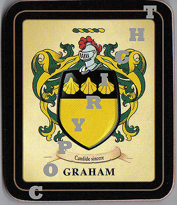 Graham Family Irish Heraldic Coasters